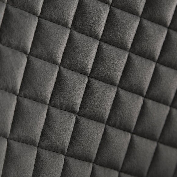 Montreal Set of 2 Dining Chairs Charcoal Velvet Dunelm