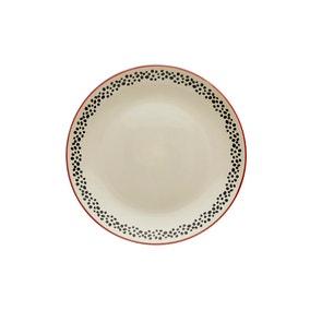 Global Red Stoneware Dinner Plate