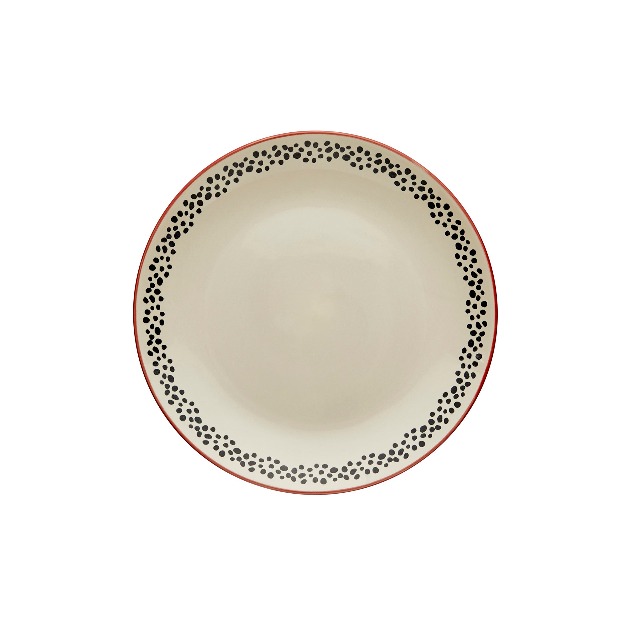 Global Red Stoneware Dinner Plate