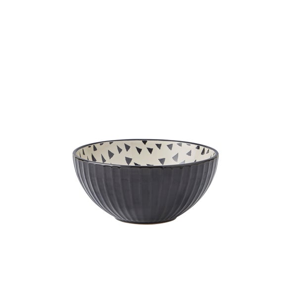 black ceramic cereal bowls