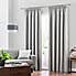 Luna Brushed Dove Grey Blackout Pencil Pleat Curtains  undefined
