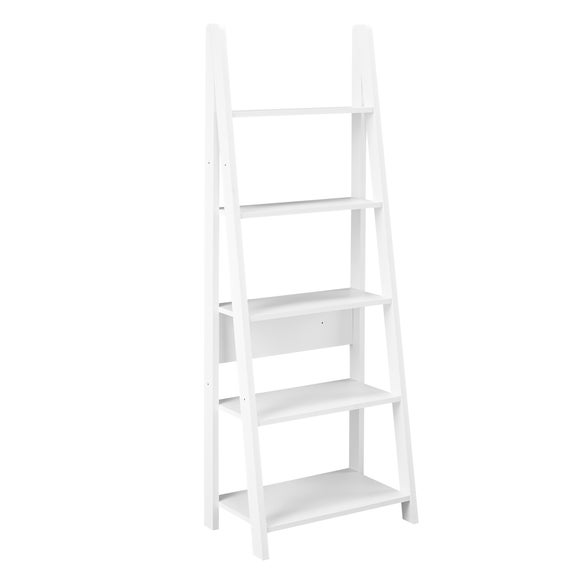 Tiva ladder store bookcase white