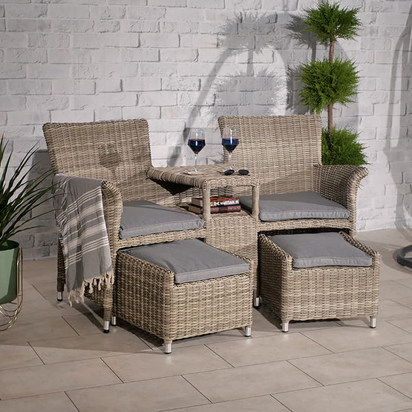 Wentwoth 2 Seater Bistro Set Natural