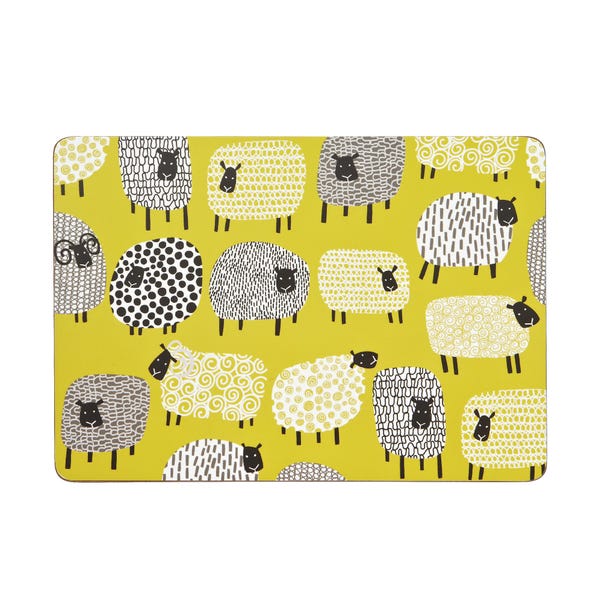 Set of 4 Ulster Weavers Dotty Sheep Placemats image 1 of 2