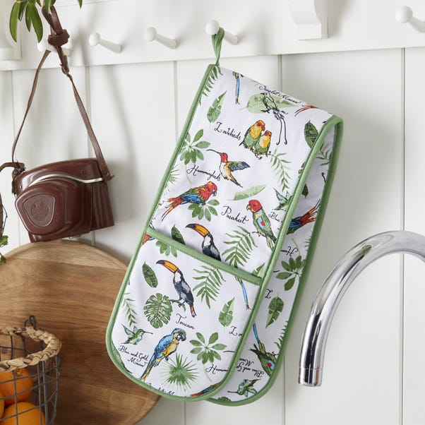 Ulster Weavers Tropical Birds Double Oven Gloves image 1 of 3