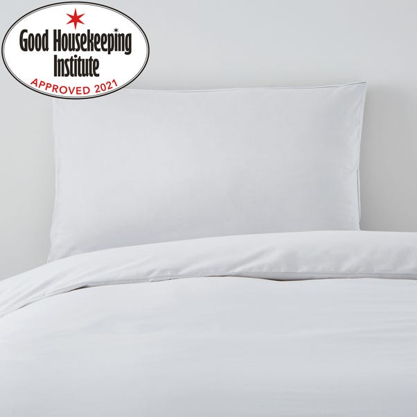 Non Iron Plain Dye White Walled Pillowcase image 1 of 1