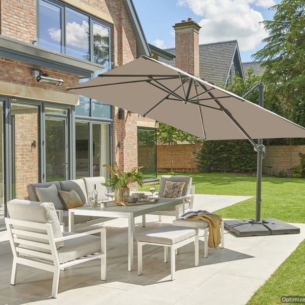3m Executive Taupe Cantilever Parasol image 1 of 1