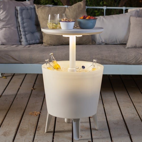 Keter Cool Bar Ice Bucket Table With Lights