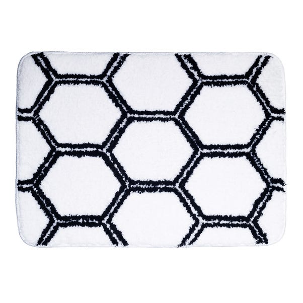 Honeycomb Microfibre Bath Mat MultiColoured