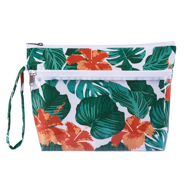 Tropical Leaf Wash Bag image 1 of 1