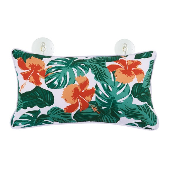 tropical leaf pillow