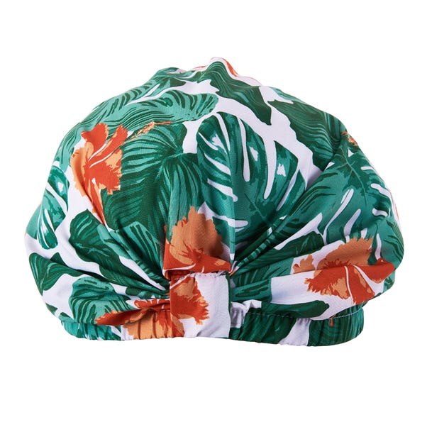Tropical Leaf Shower Cap image 1 of 1