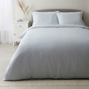 Atlas Blue 100% Cotton Duvet Cover and Pillowcase Set