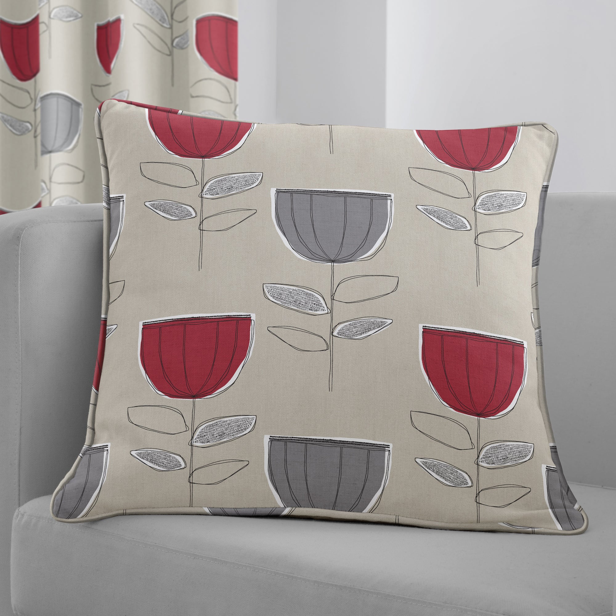 Tulip Red Cushion