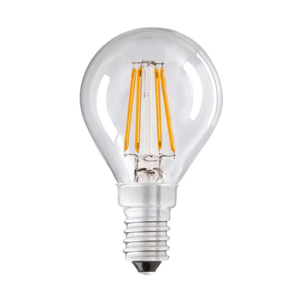 Status Branded 4 Watt SES LED Filament Round Bulb Clear