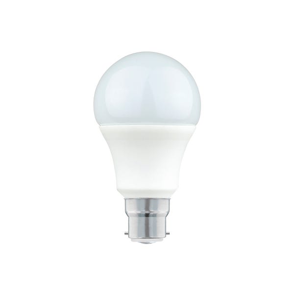 Status 9 to 10 Watt BC Pearl LED GLS Bulb 3 Pack White