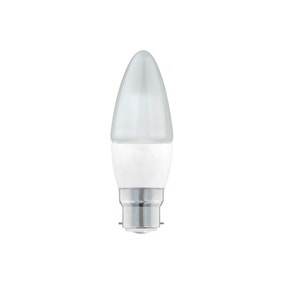 Status Branded 5.5 Watt LED BC Pearl Candle Bulb 3 Pack