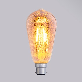 Dunelm 4 Watt ST64 BC LED Crackle Bulb