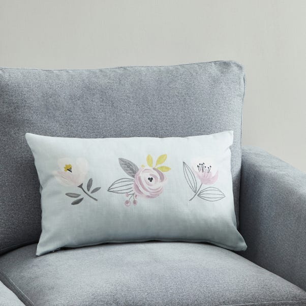 Blooms Trio of Flowers Cushion image 1 of 5