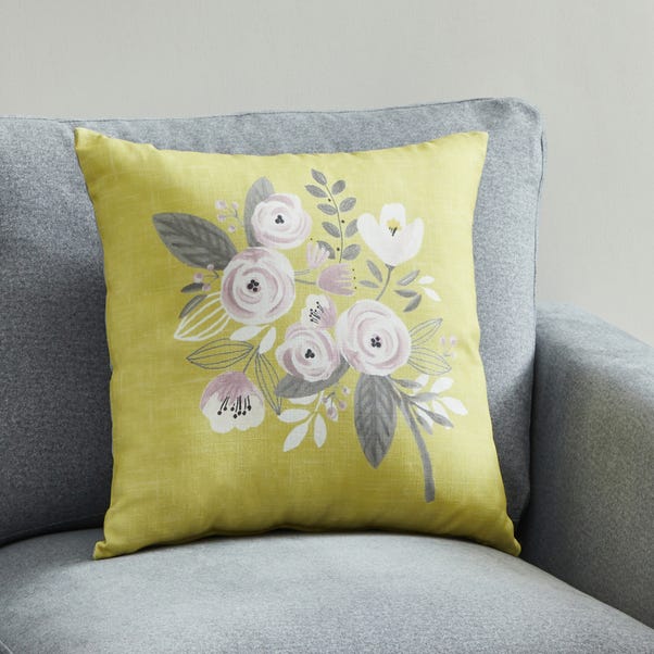 Blooms Ochre Placement Cushion image 1 of 5