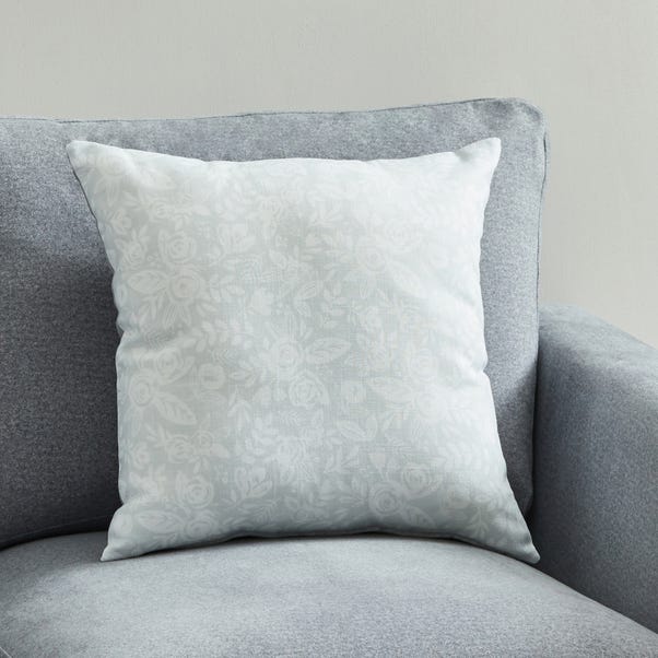 Blooms Grey Repeat Cushion image 1 of 5