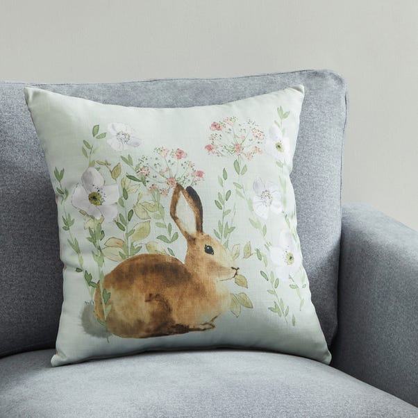 Meadow Floral Rabbit Cushion image 1 of 5