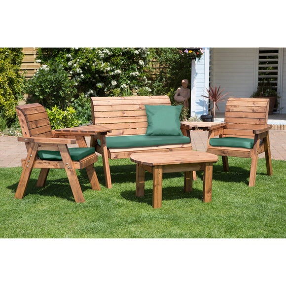 4 seater wooden garden furniture