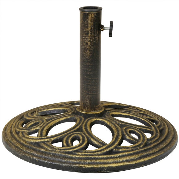 View Bronze Cast Iron Parasol Base View Bronze Cast Iron Parasol Base