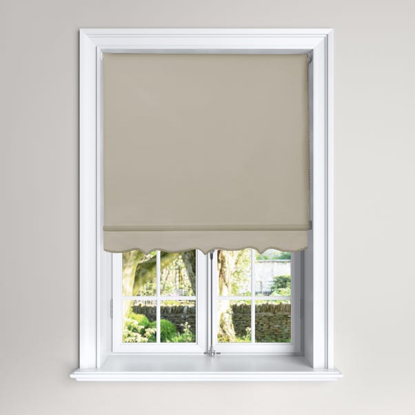 Scalloped Taupe Roller Blind image 1 of 4