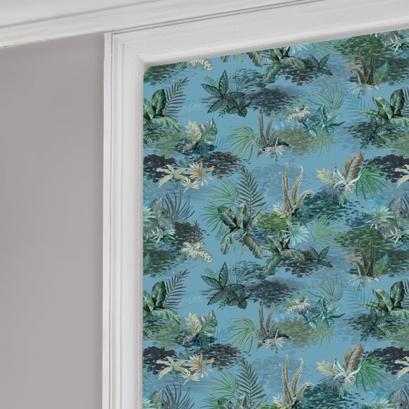 Periwinkle Jungle Blackout Roller Blind Dunelm