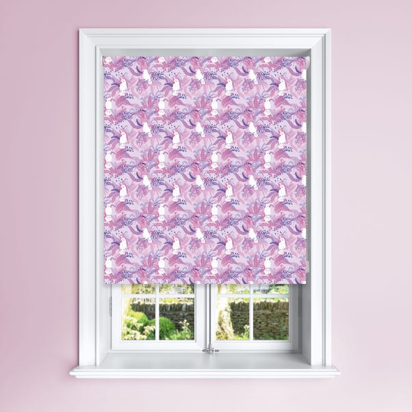 Purple Cockatoo Blackout Roller Blind image 1 of 3