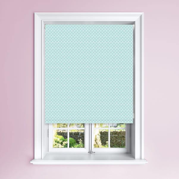 Turquoise Mermaid Blackout Roller Blind image 1 of 3