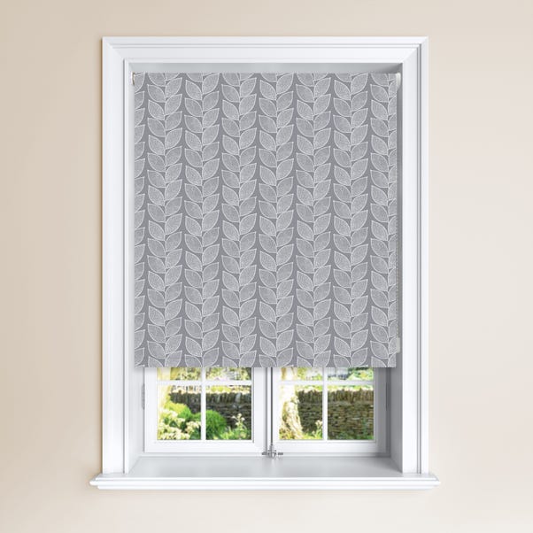 images Dunelms Roller Blinds beanstalk grey blackout roller blind