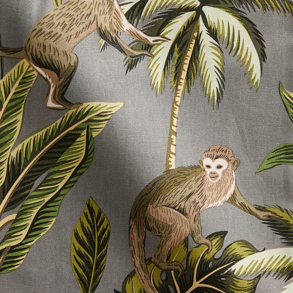 Monkey Made to Measure Fabric By the Metre Monkey Printed Stone