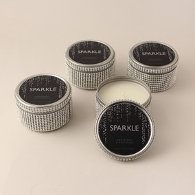 Sparkle Grapefruit and Patchouli Pack of 4 Tin Candles