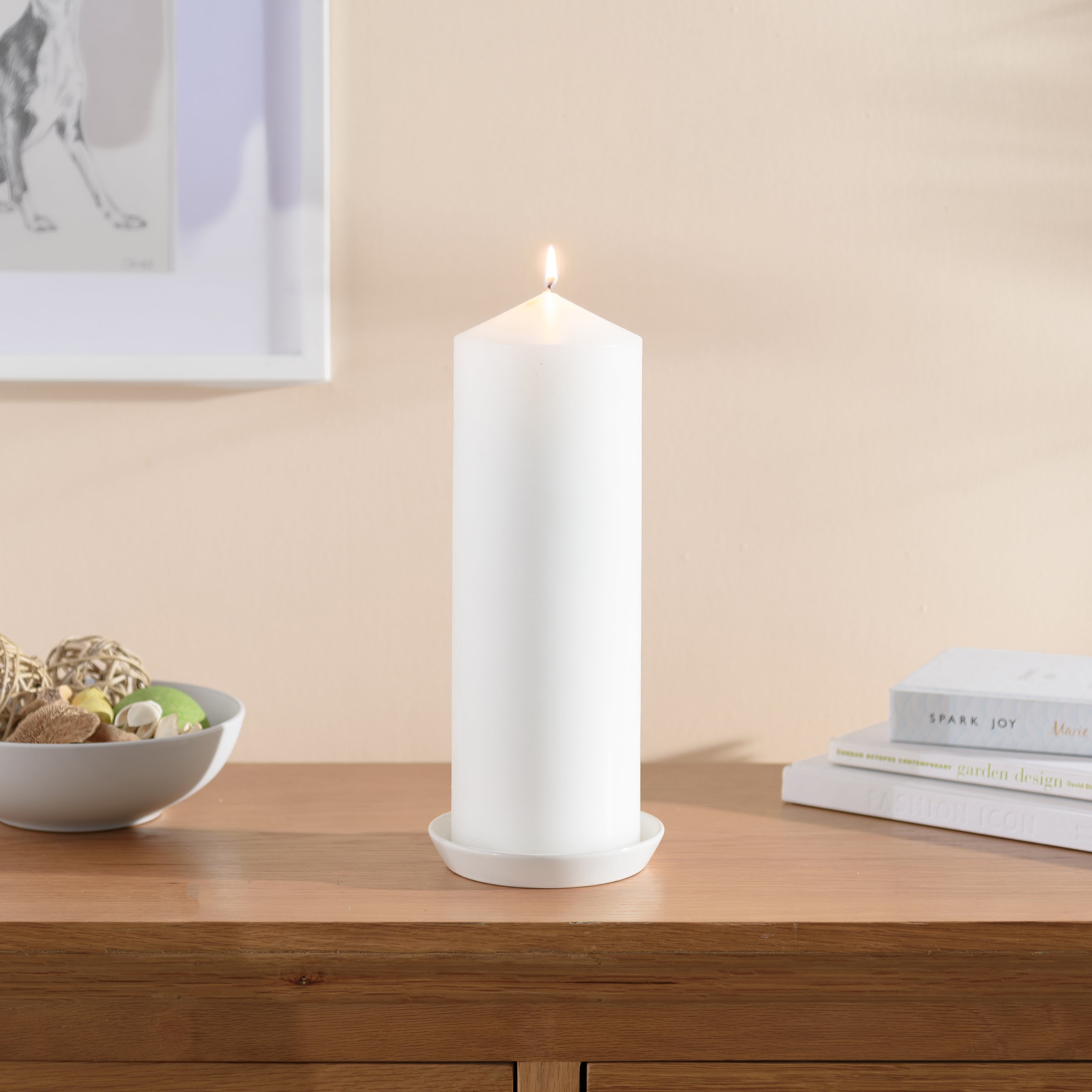 Click to view product details and reviews for Pack Of 6 Essentials White Pillar Candles 10cm X 30cm White.