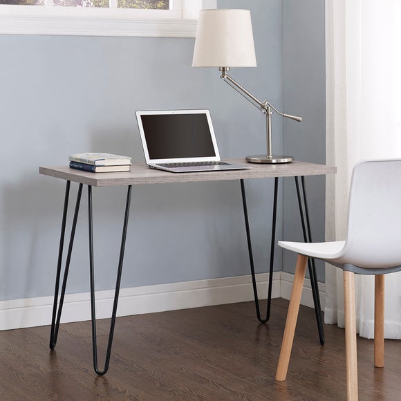 grey retro desk