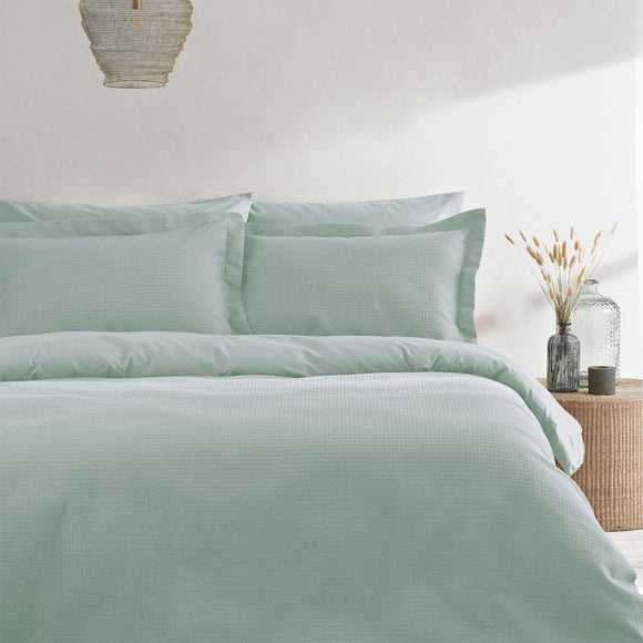 dunelm white waffle bedding