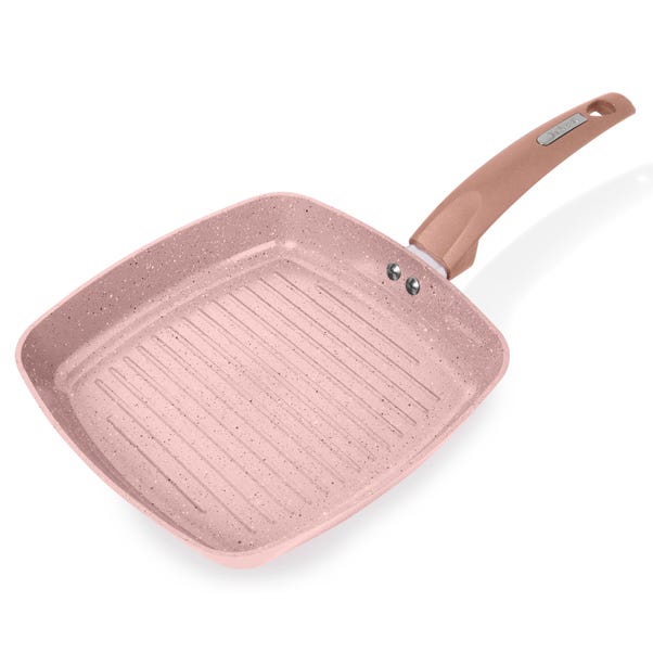 Cerastone Non-Stick Forged Aluminium Rose Pink Grill Pan, 25cm image 1 of 6