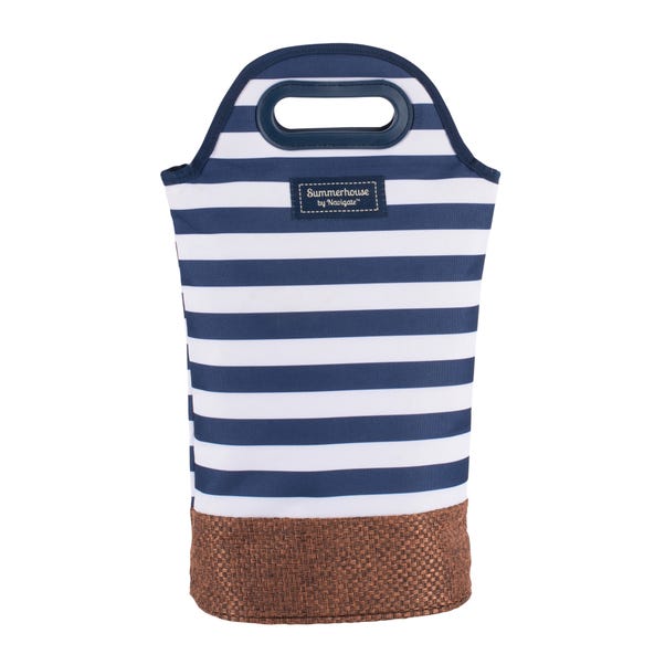 Coast Navy Insulated Twin Bottle Carrier Blue