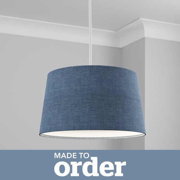 navy lampshade dunelm