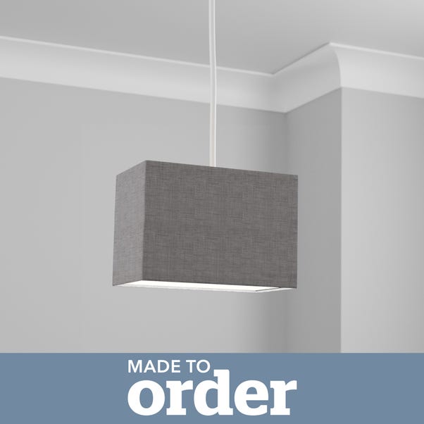 Made To Order Rectangle Shade Linoso Grey undefined