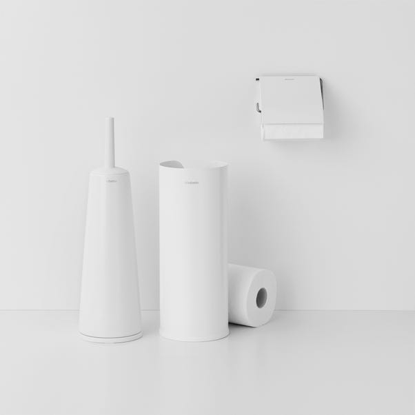 Brabantia White Set of 3 Toilet Accessories White