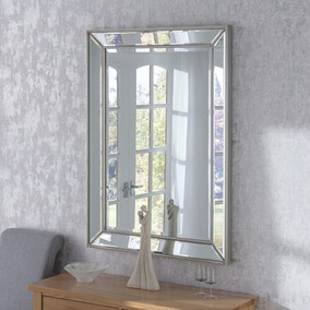 Yearn Beaded Tray Rectangle Wall Mirror