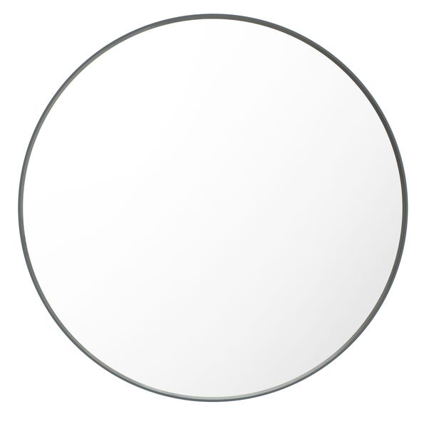 Apartment Circular Mirror 100cm  Grey