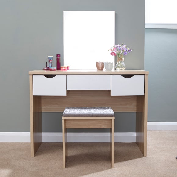 Dunelm glass deals dressing table