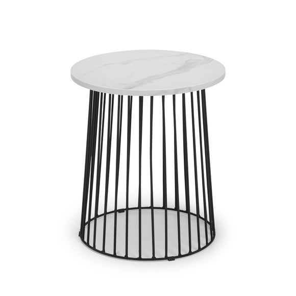 White gloss deals side table dunelm