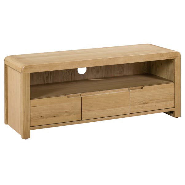 Curve TV Unit, Oak for TVs up to 50" image 1 of 6