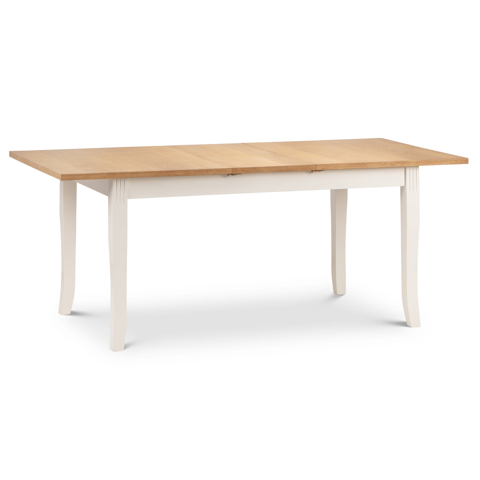 Davenport Extending Dining Table Cream and Brown
