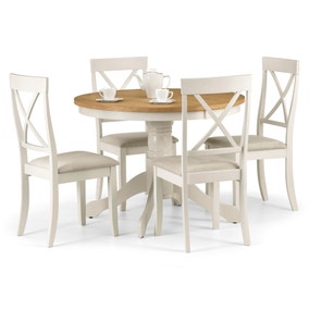 Davenport Round Dining Table with 4 Chairs